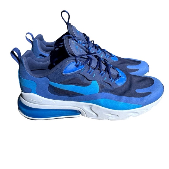 Nike Air Max 270 React Men\'s Sneakers Blue Sz 12 Running Shoes main image 2